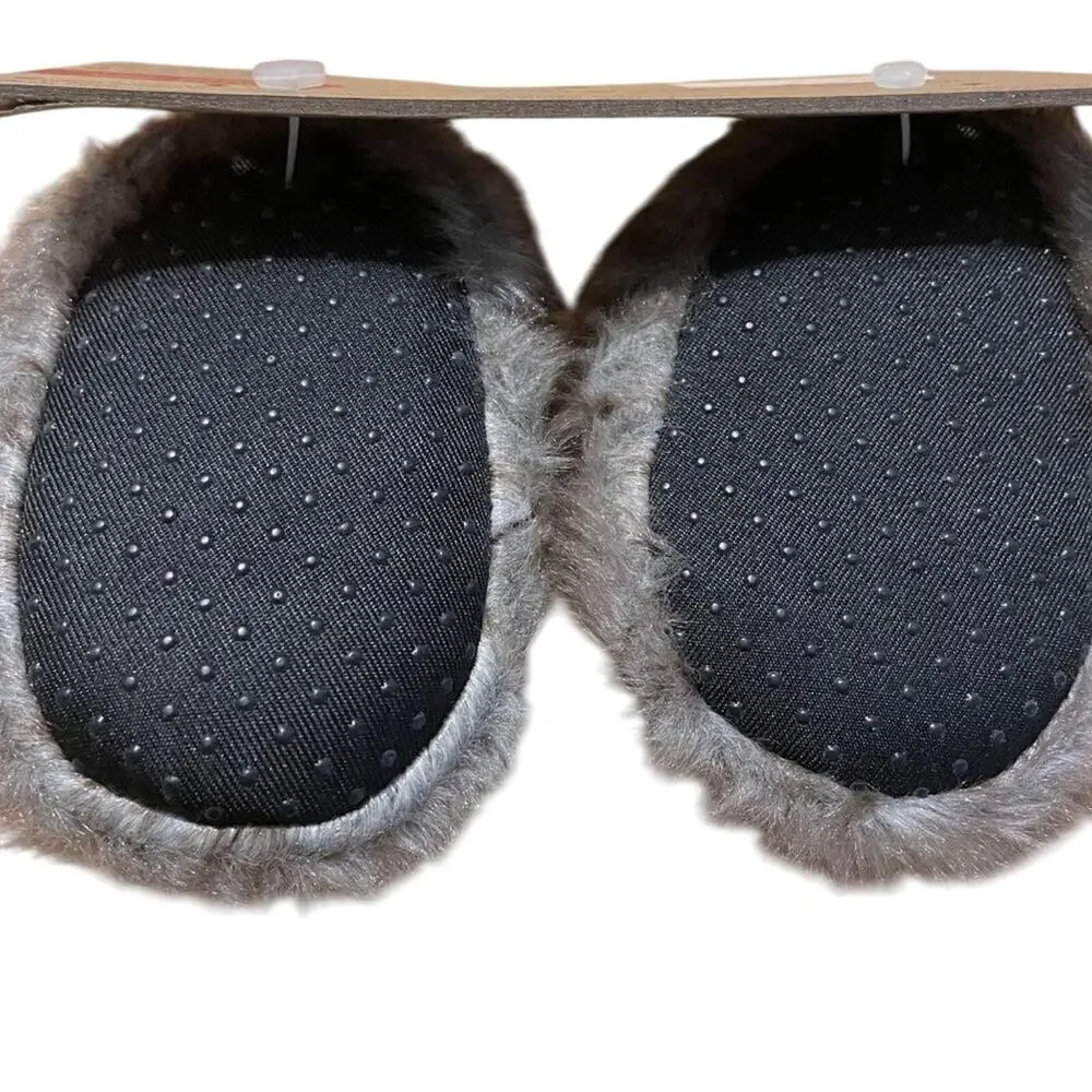 Dearfoams Baby Bear Furry Slippers Size 3-6 Months
